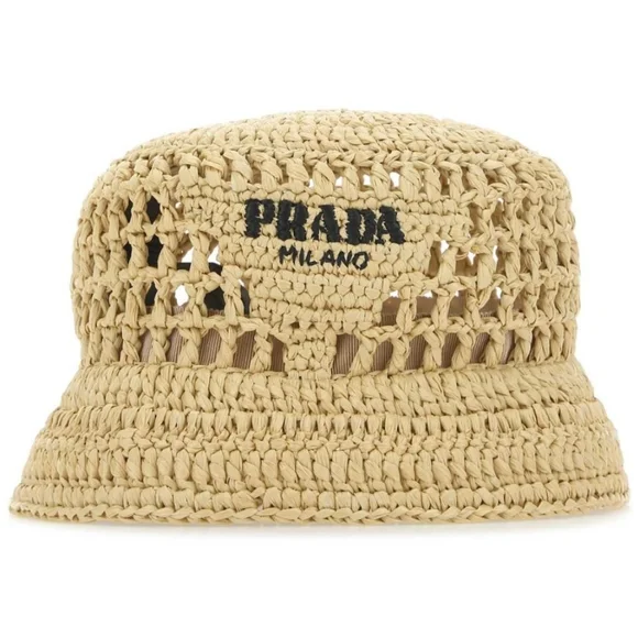 PRADA Woven Bucket Hat - Picture 2 of 9